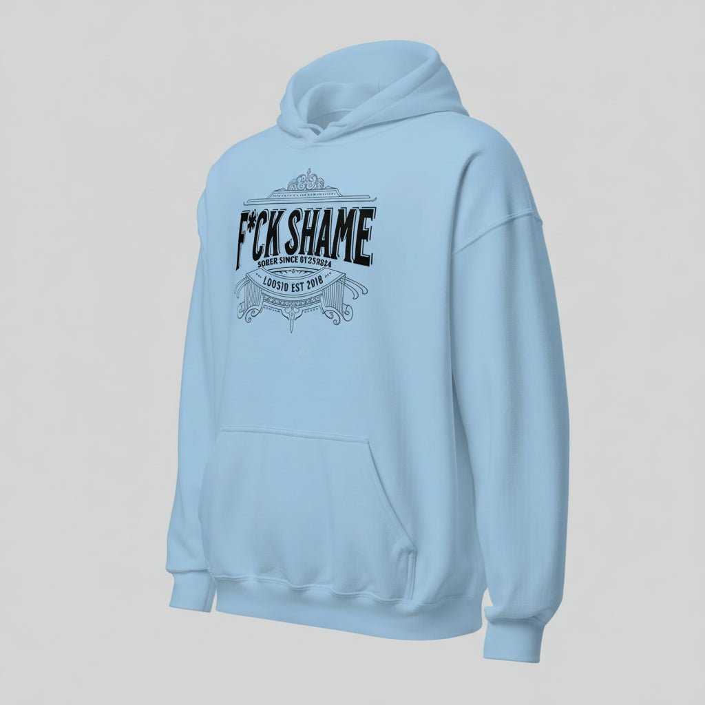 F*ck Shame Recovery Hoodie back view (view 27)