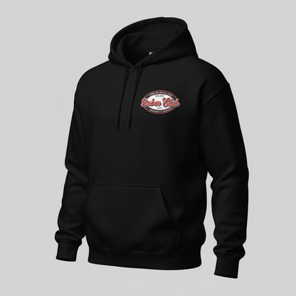 Sober Club Badge Recovery Hoodie graphic detail (view 4)
