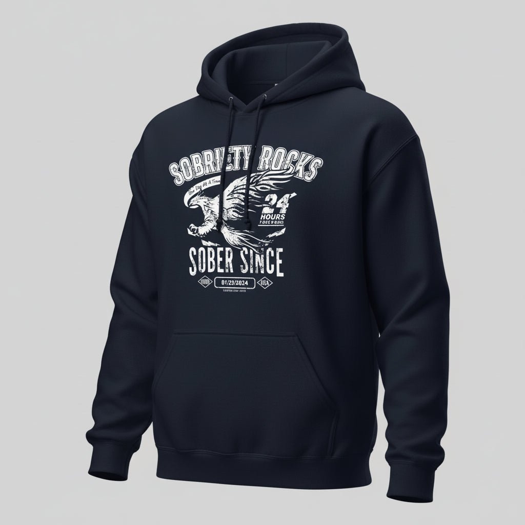 Sober Since Recovery Hoodie packaging detail (view 8)