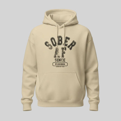 Sober AF Since Recovery Hoodie product photo (view 30)