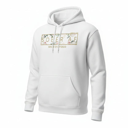 Sober AF Flower Recovery Hoodie graphic detail (view 34)