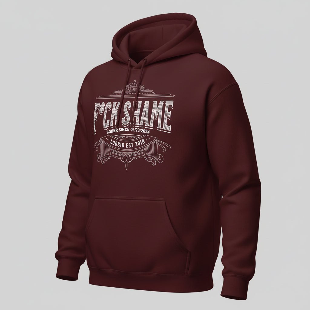 F*ck Shame Recovery Hoodie packaging detail (view 28)