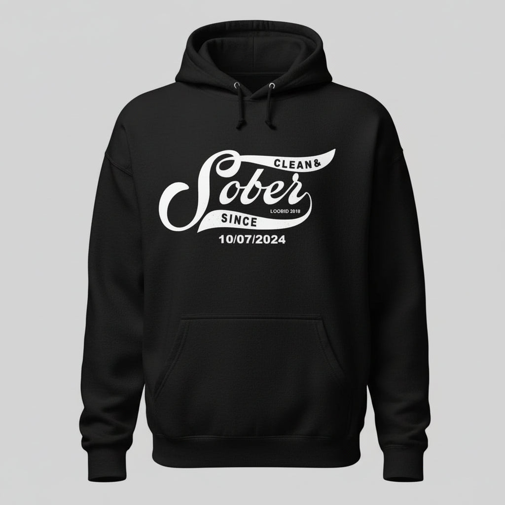 Sober Since Recovery Hoodie packaging detail (view 8)