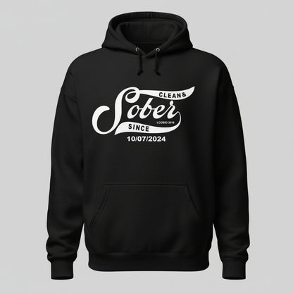 Sober Since Recovery Hoodie lifestyle view (view 5)