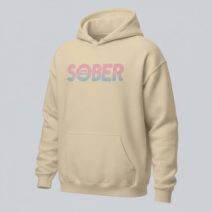 Retro Sobriety Date Recovery Hoodie fit detail (view 39)