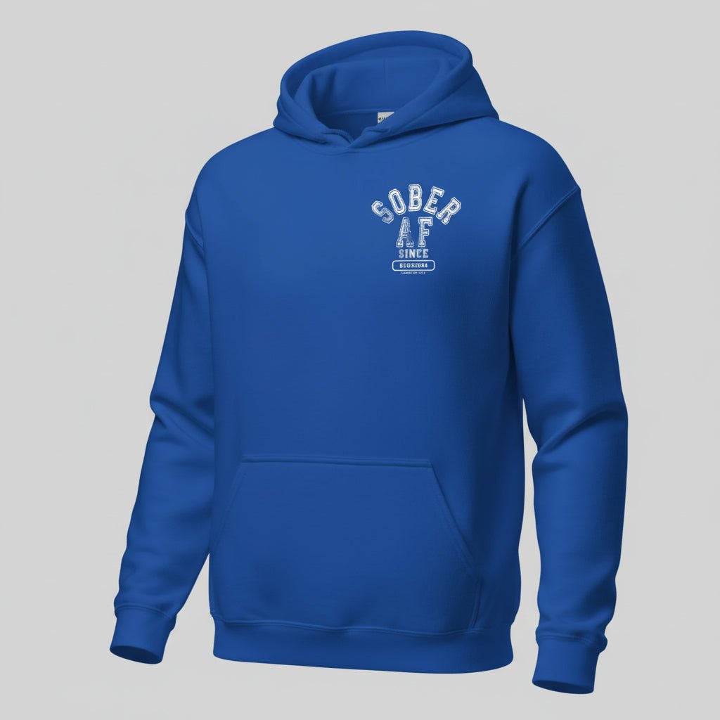 Sober AF Recovery Hoodie packaging detail (view 18)