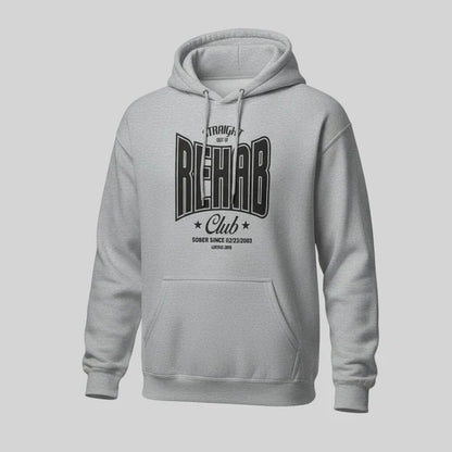 Rehab Recovery Hoodie graphic detail (view 4)