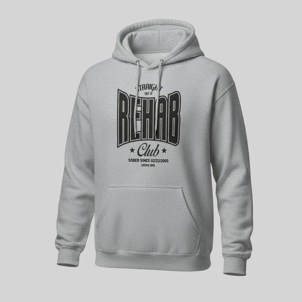 Rehab Recovery Hoodie graphic detail (view 4)