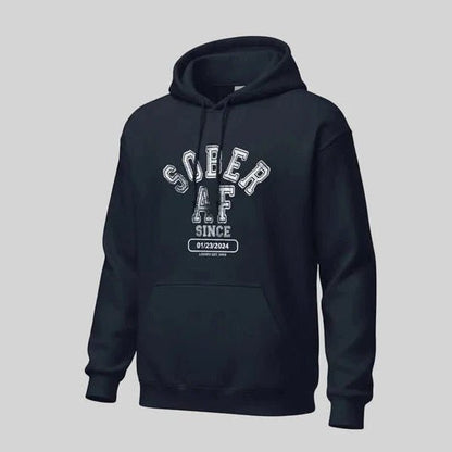 Sober AF Since Recovery Hoodie fit detail (view 9)
