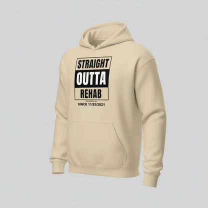 Straight Outta Rehab Recovery Hoodie product photo (view 30)