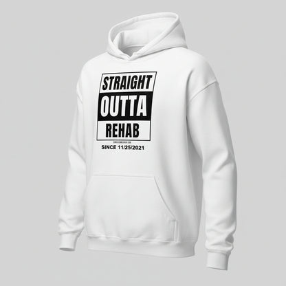 Straight Outta Rehab Recovery Hoodie packaging detail (view 18)