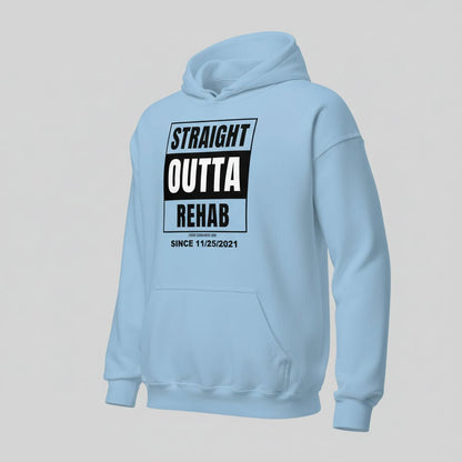 Straight Outta Rehab Recovery Hoodie side view (view 26)