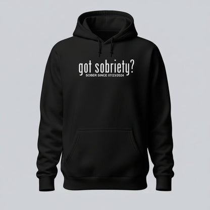 Got Sobriety Recovery Hoodie lifestyle view (view 5)