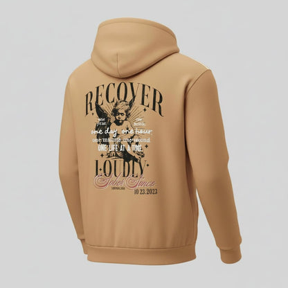 Sober Hoodie Limited Edition Recovery Hoodie graphic detail (view 4)