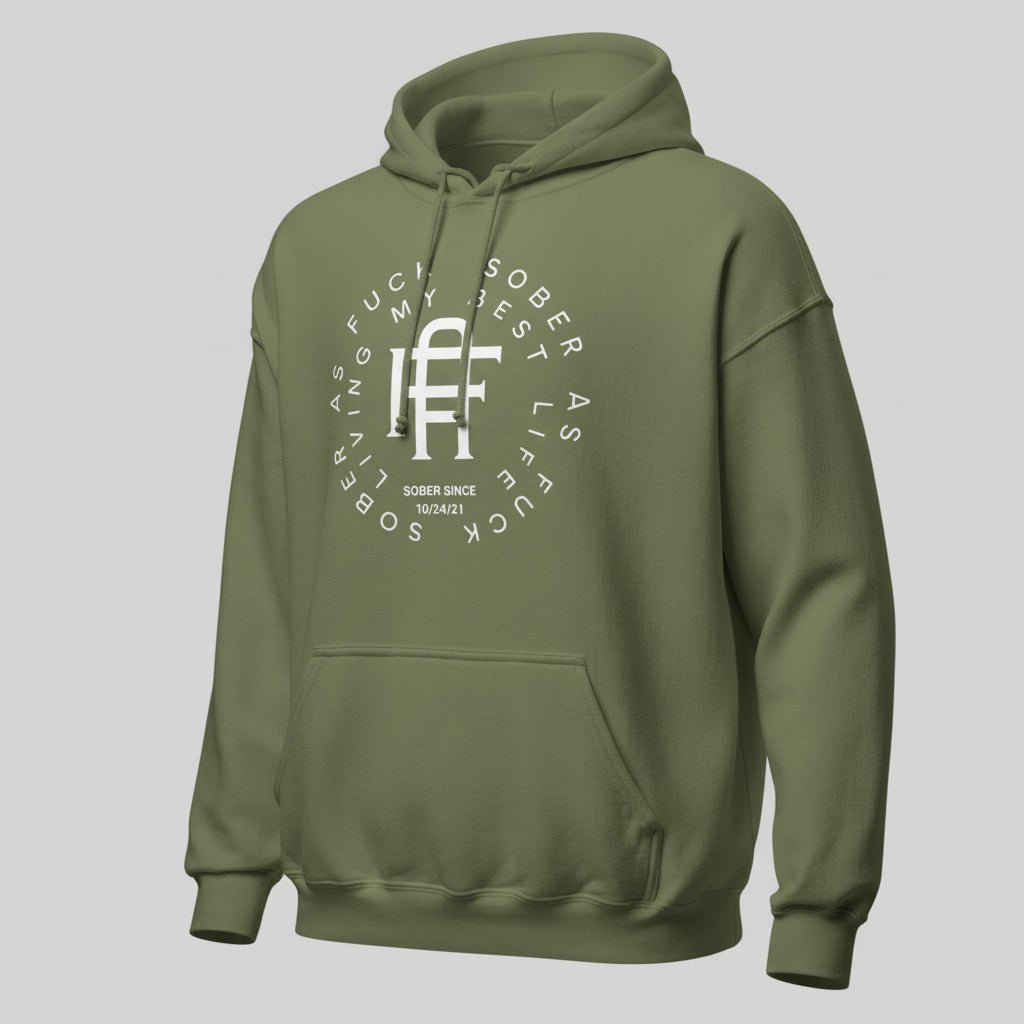 Living My Best Life Recovery Hoodie back view (view 27)