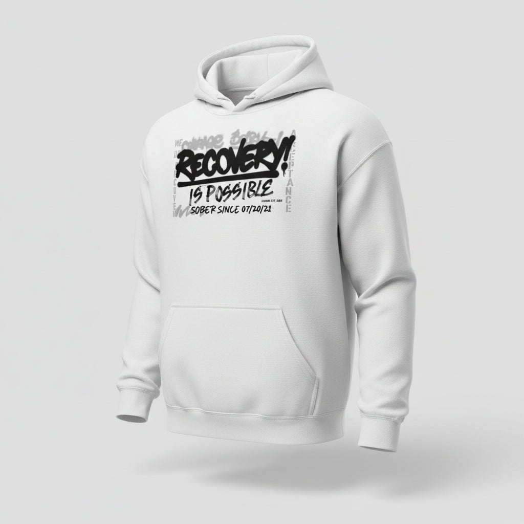 Recovery Is Possible for Women Recovery Hoodie close-up view (view 32)
