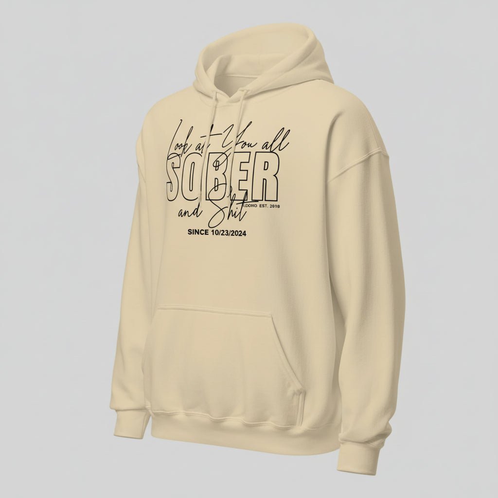 Look at You Sober Recovery Hoodie product photo (view 40)