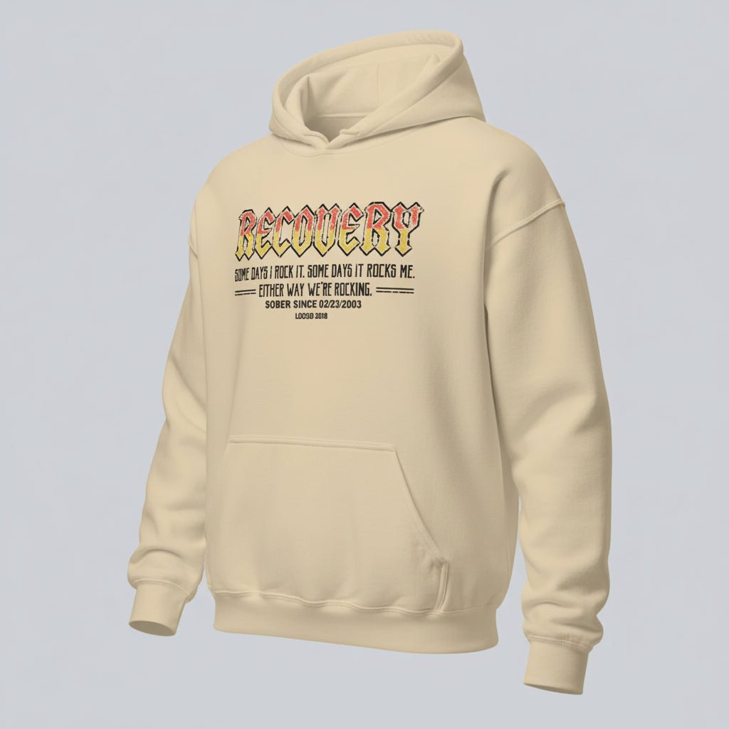 Recovery Rock Recovery Hoodie back view (view 17)