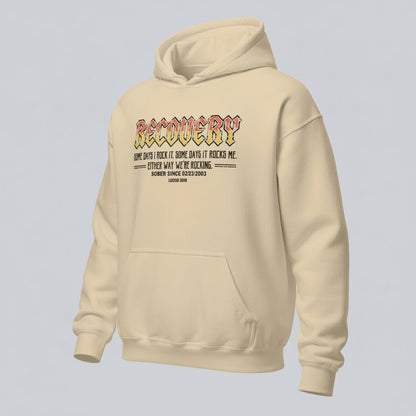 Recovery Rock Recovery Hoodie back view (view 17)