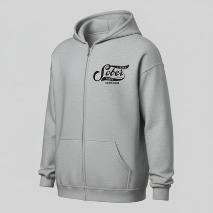 Sober Since Recovery Hoodie side view (view 16)