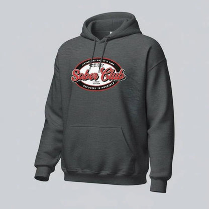 Sober Club Badge Recovery Hoodie side view (view 26)