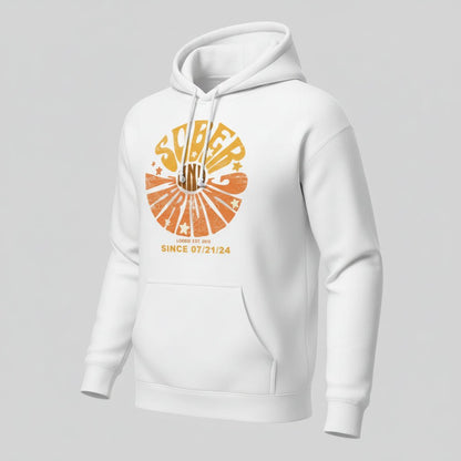 Sober & Thriving Recovery Hoodie graphic detail (view 4)