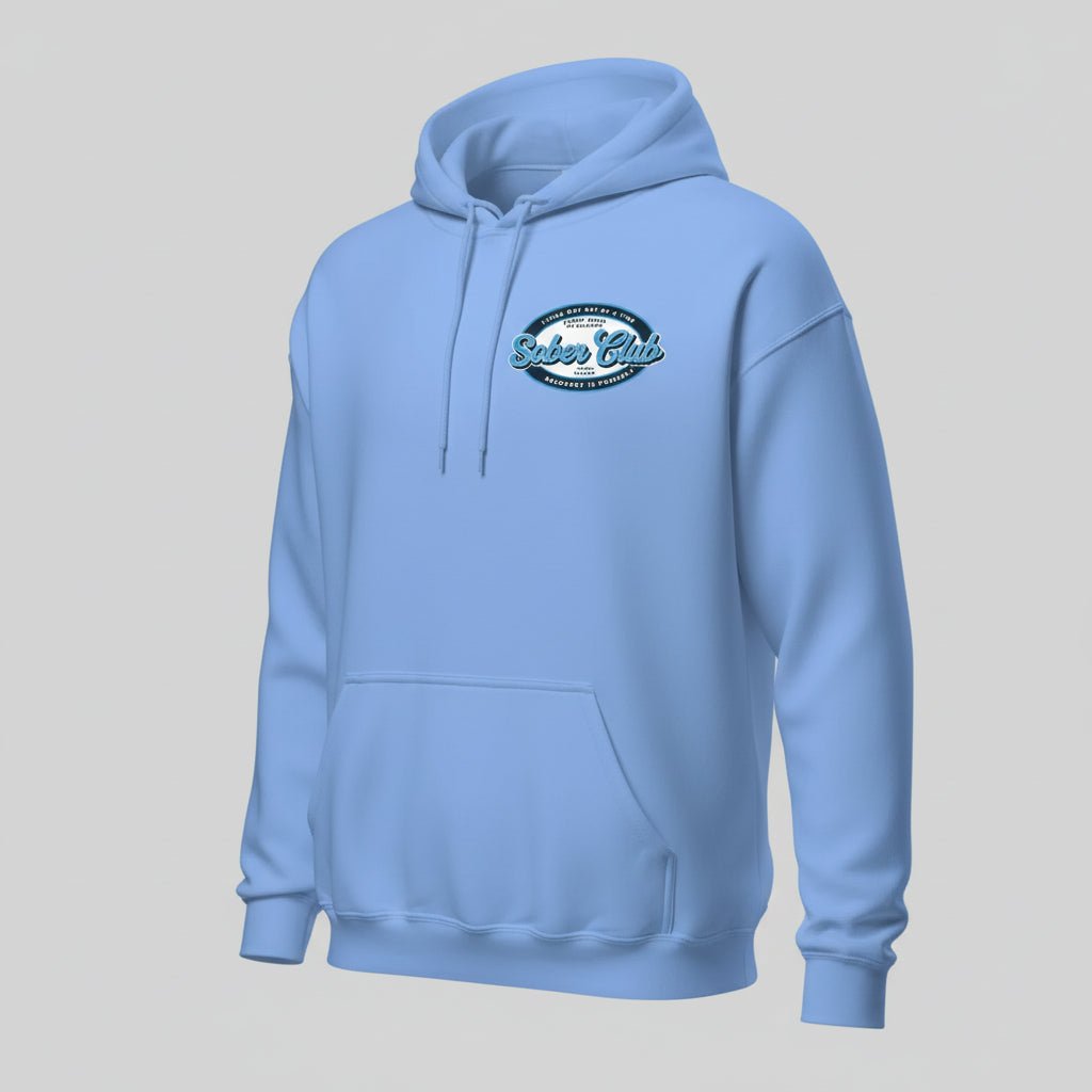 Sober Club Badge Recovery Hoodie packaging detail (view 28)