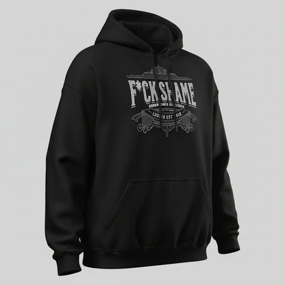 F*ck Shame Recovery Hoodie graphic detail (view 4)