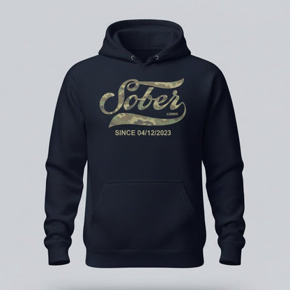 Sober Since Camo Recovery Hoodie packaging detail (view 38)