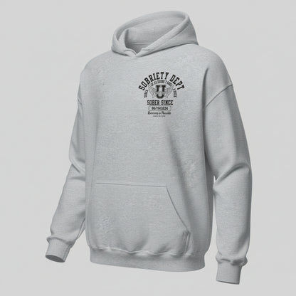 Sobriety Dept Recovery Hoodie graphic detail (view 14)