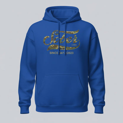Sober Since Camo Recovery Hoodie flat lay styled image (view 43)