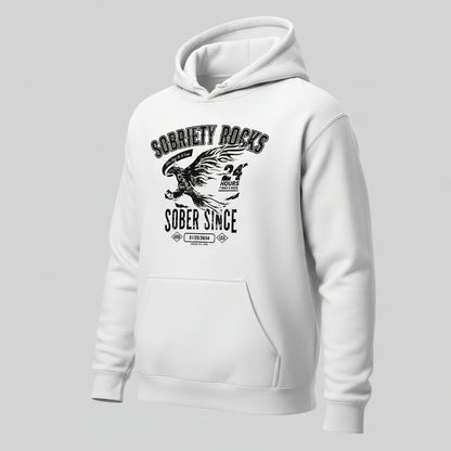Sober Since Recovery Hoodie lifestyle view (view 45)
