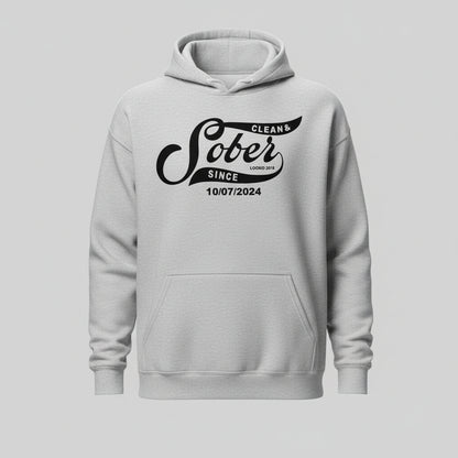 Sober Since Recovery Hoodie back view (view 37)