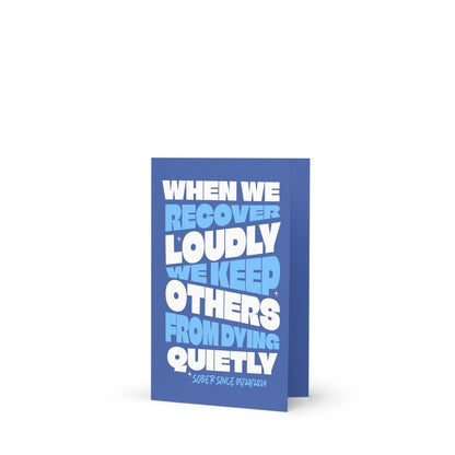 Loosid When We Recover Sobriety Gift featuring the design
