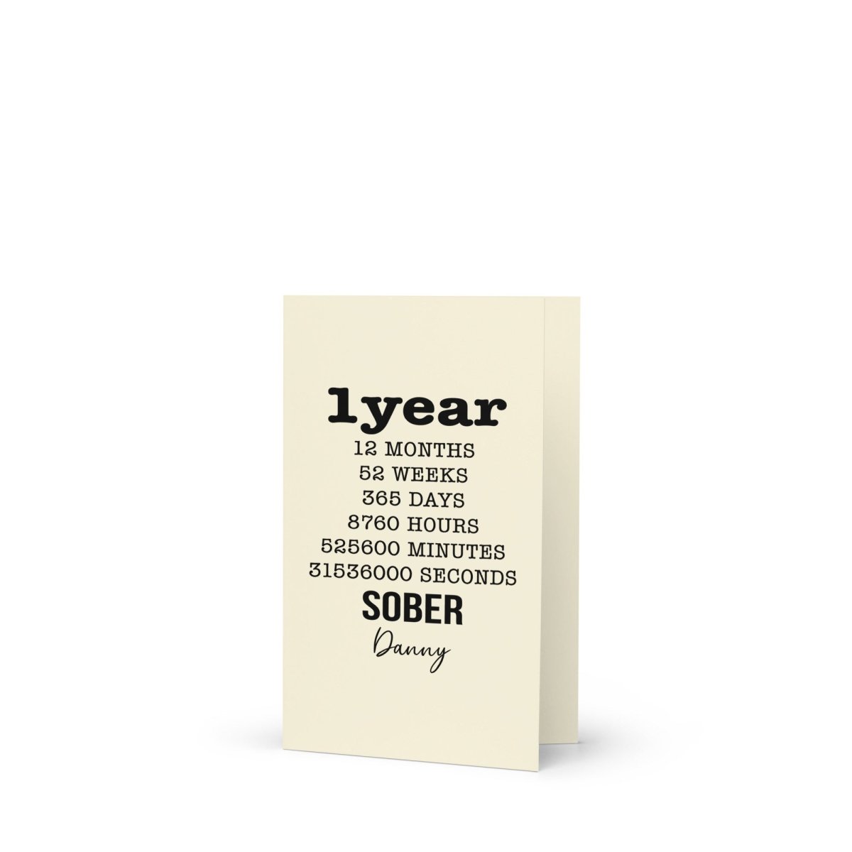 Loosid Year Sober Sobriety Gift featuring the design