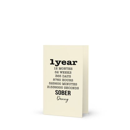 Loosid Year Sober Sobriety Gift featuring the design