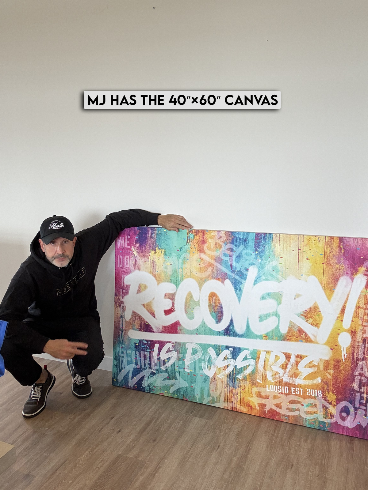 Motivational Sobriety Art print symbolizing strength and hope in recovery