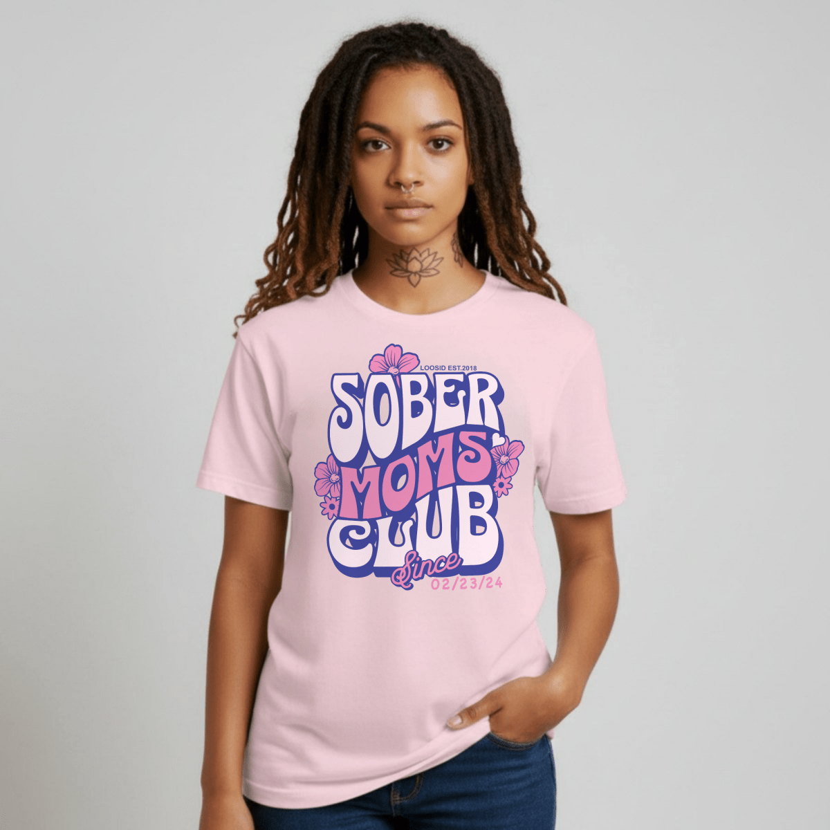 Sober Moms Sober T Shirt side view (view 16)