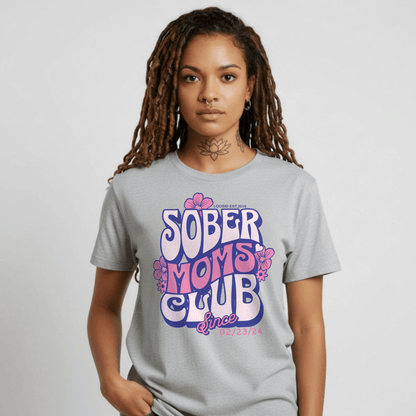 Sober Moms Sober T Shirt close-up view (view 12)