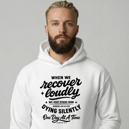 When we recover loudly Recovery Hoodie packaging detail (view 18)