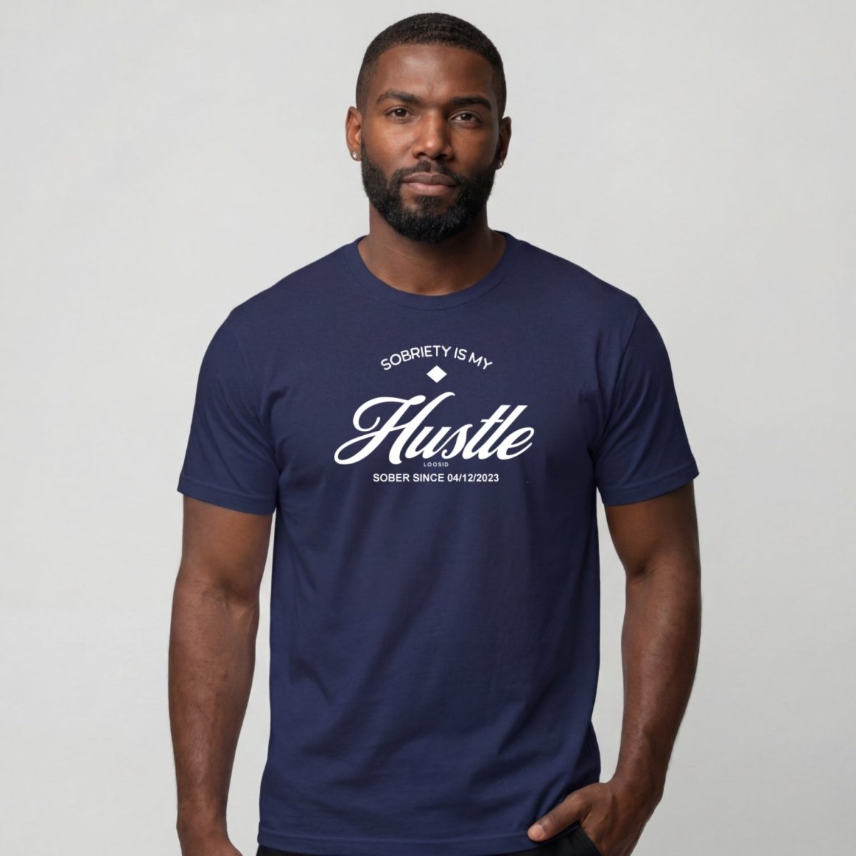 Sober T Shirt | Men's Sobriety is My Hustle Tee
