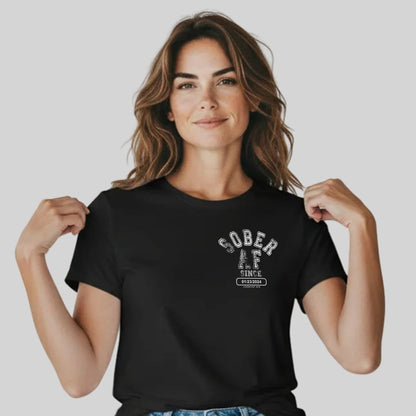 Sober AF Sober T Shirt back view (view 7)