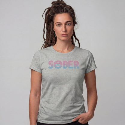 Sober T Shirt | Women's Retro Sober Since Tee