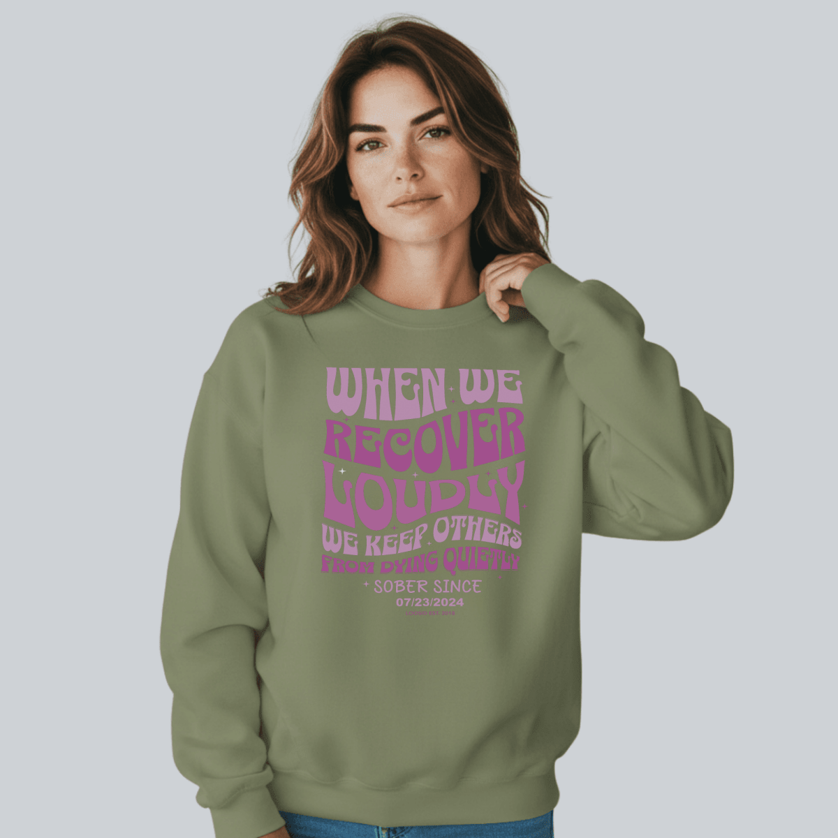 When We Recover Loudly Recovery Hoodie product photo (view 20)