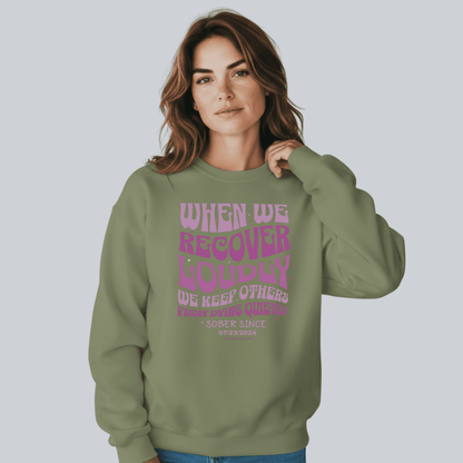When We Recover Loudly Recovery Hoodie product photo (view 20)