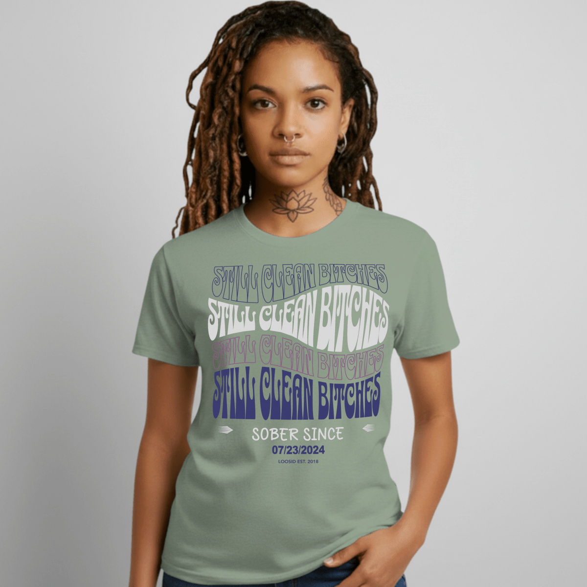 Still Clean B Sober T Shirt close-up view (view 22)
