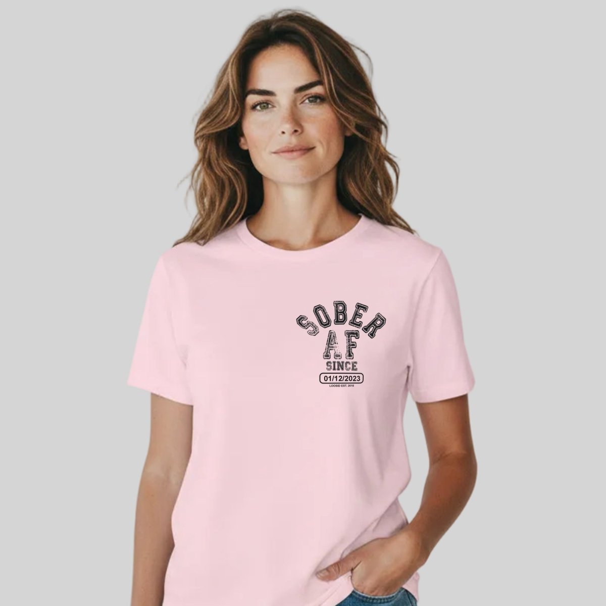 Sober AF Sober T Shirt lifestyle view (view 15)