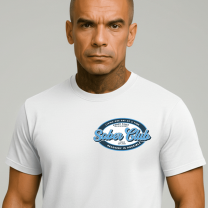 Loosid Sober Club Sober T Shirt featuring the design