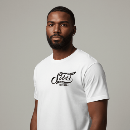 Sober Since Sober T Shirt product photo (view 10)