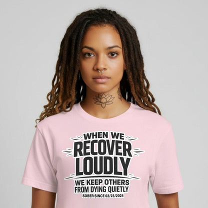 We Do Recover Sober T Shirt featuring the design (view 21)